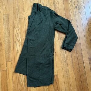 Green Jcrew Midi Open Cardigan